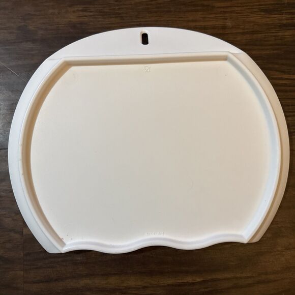 New Tupperware #3174 WHITE Over-the-Bowl Heavy Duty Cutting Board 10” - Picture 2 of 4